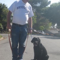 JP as a pup and his beloved Grandpa Larry